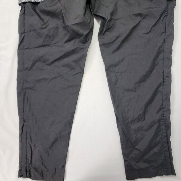Puma Les Benjamins Black Pants Gray Print Zip Cover Over Pockets Track Size XL + - Picture 6 of 9